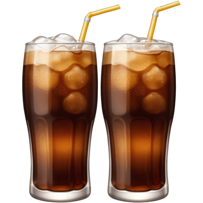 Half-Filled Glasses cola emoji
