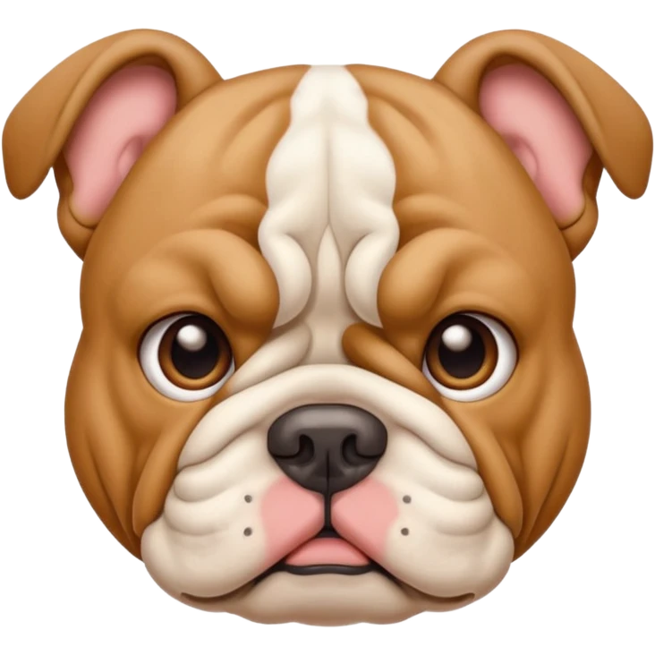 Cute bulldog emoji