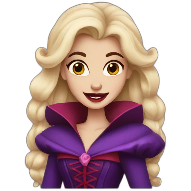 disney belle as a vampire emoji
