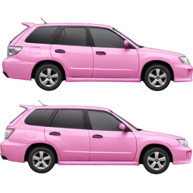 Pink Subaru  emoji