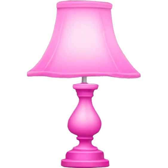 Pink lamp emoji