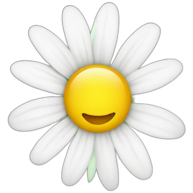Daisy flower emoji