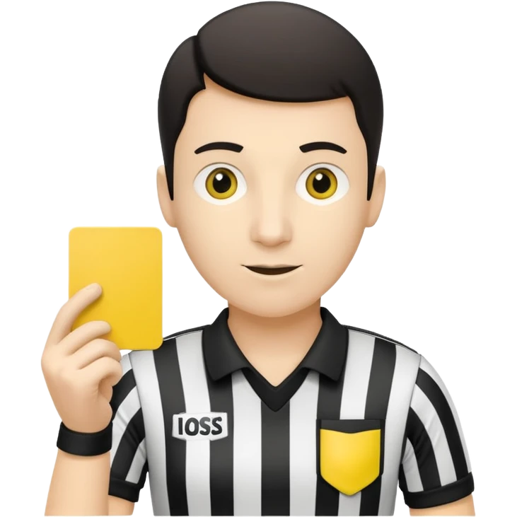 Do a simple soccer referee emoji emoji