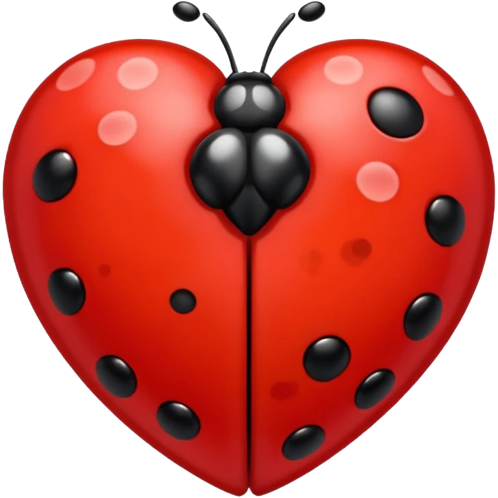 ladybug with hearts emoji