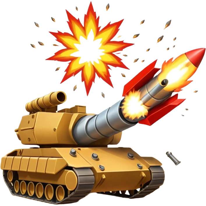 rocket launcher vs tank emoji