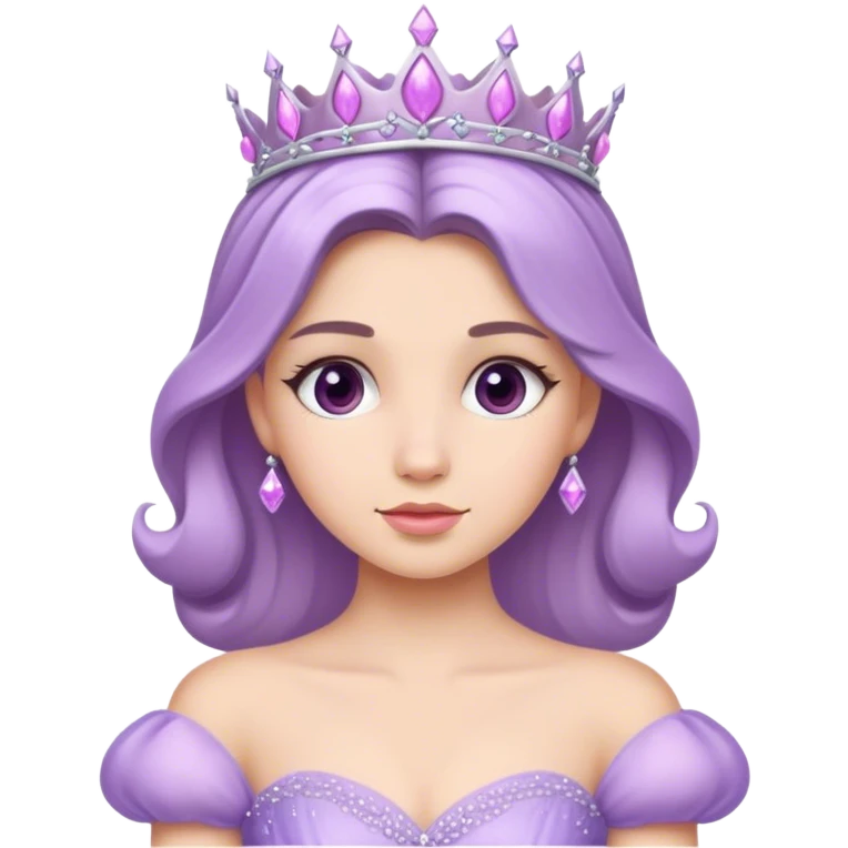Princess gown lilac emoji