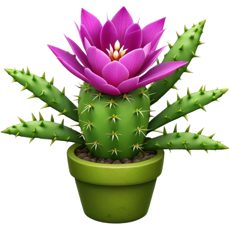 Orchid Cactus emoji