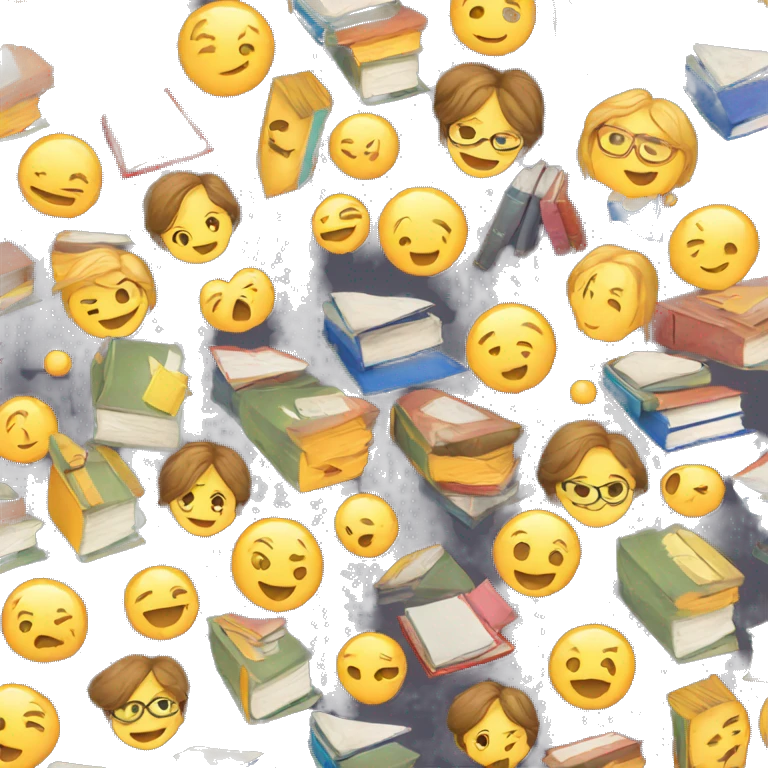 teachers' seminar with books emoji