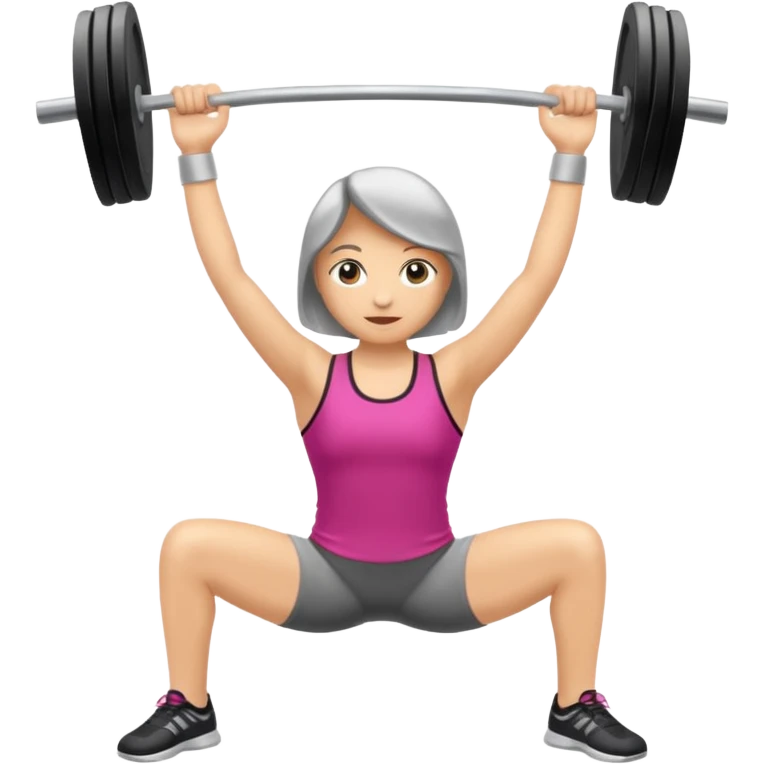 Pesa de gimnasio vista desde el ángulo derecho  emoji