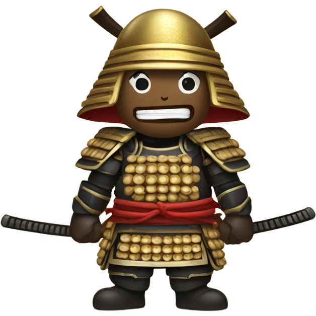 Bean samurai emoji