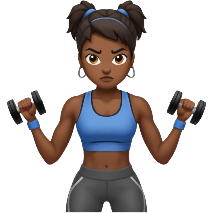 female gym trainer angry emoji
