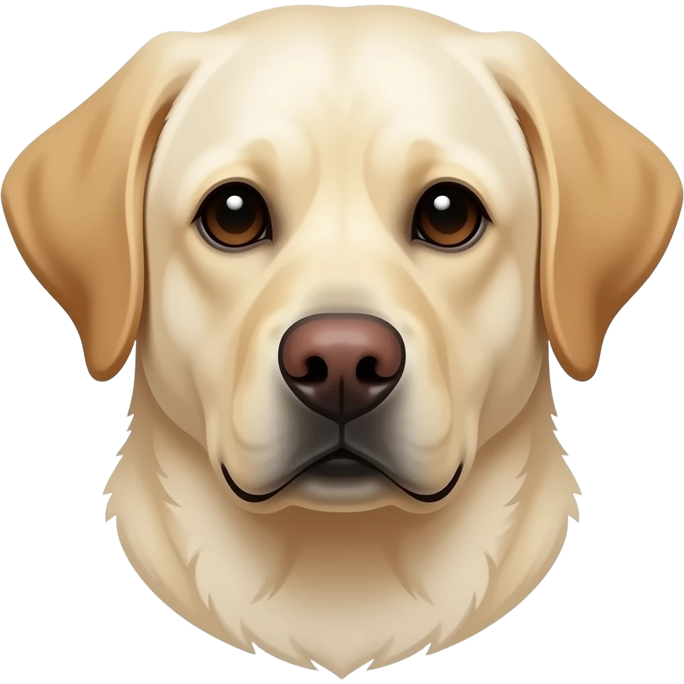 Labrador Retriever head and neck emoji