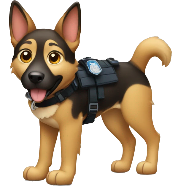 Police dog emoji