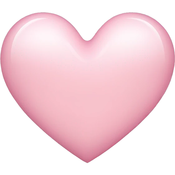 Light pink Heart emoji