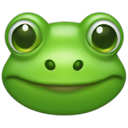 A frog smiley emoji