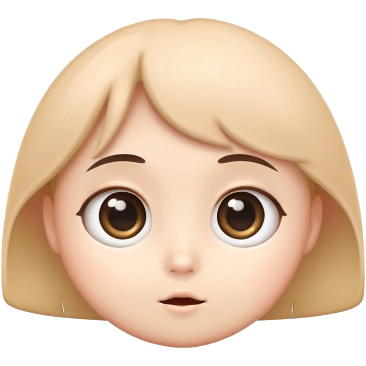 cute KOMACOM character with round face and big eyes emoji