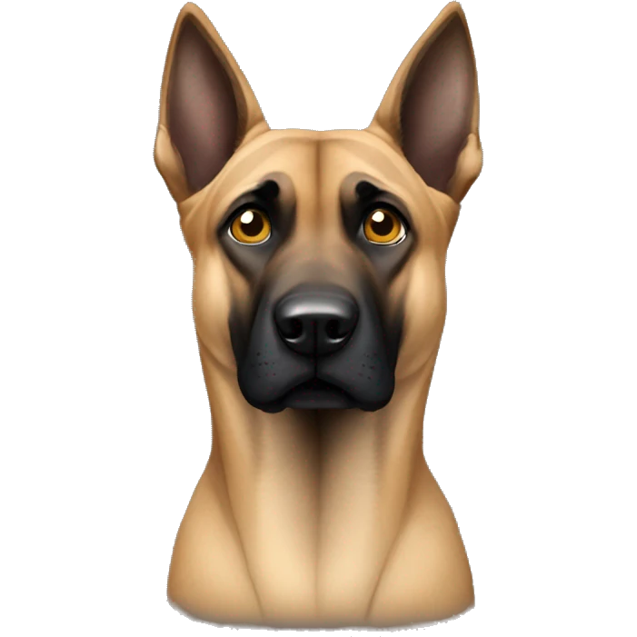 malinois fear peur chien triste emoji