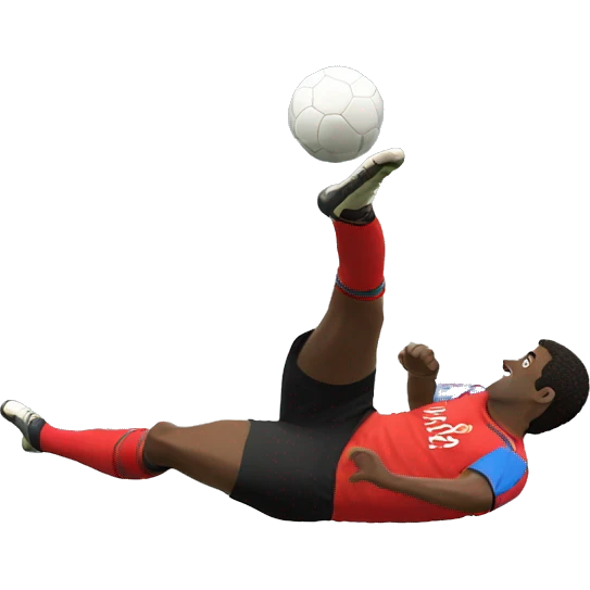 Create a bicycle kick  emoji