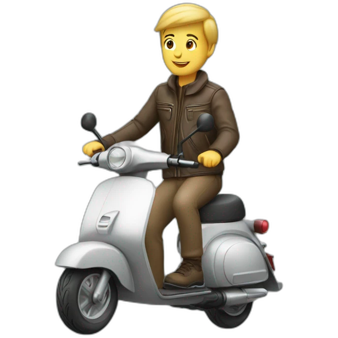 Jul en scooter emoji