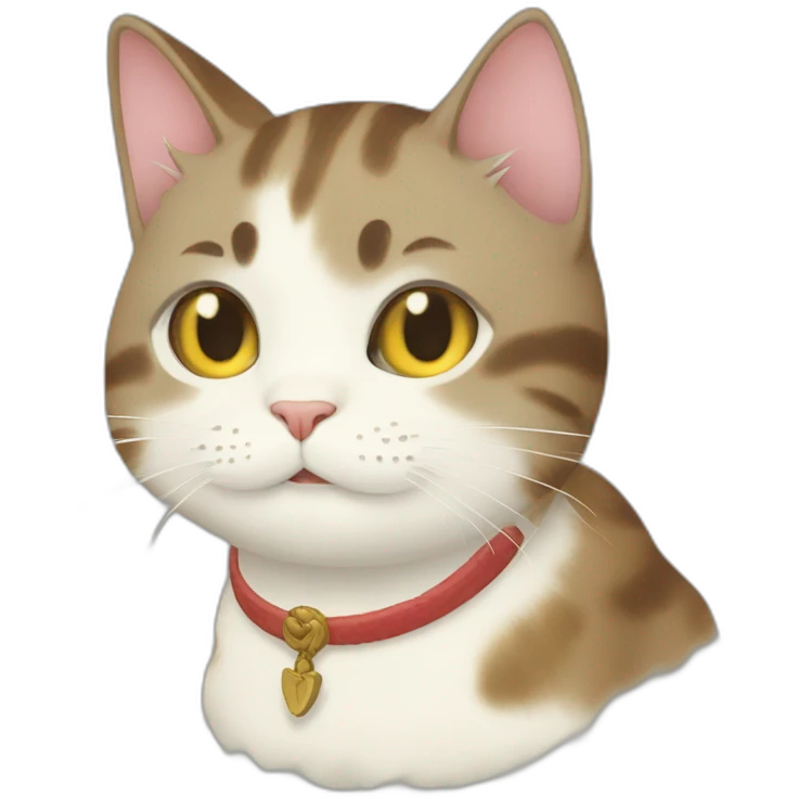 cat love in ghibli emoji