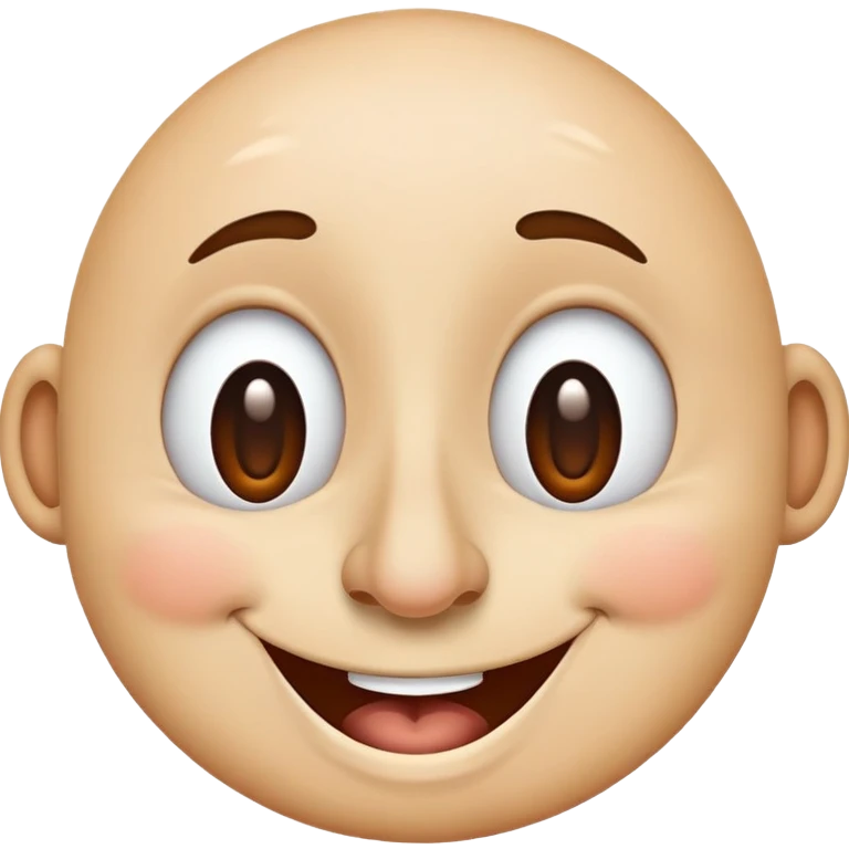 Happy face with big nose  emoji
