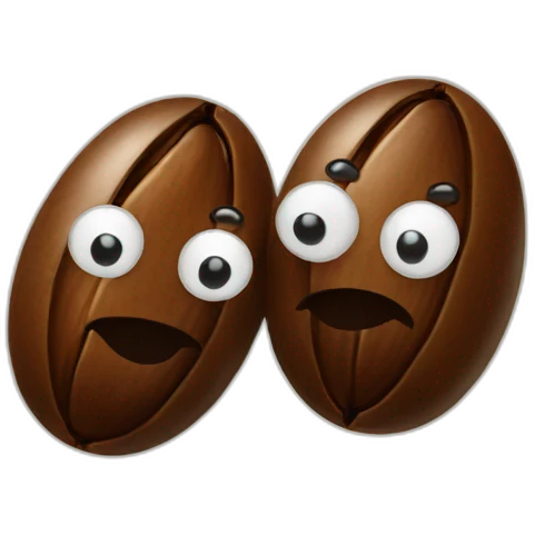 two coffee bean emoji