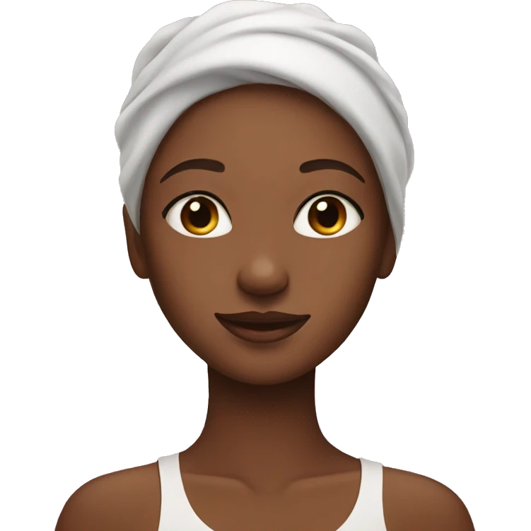 girl doing skincare emoji