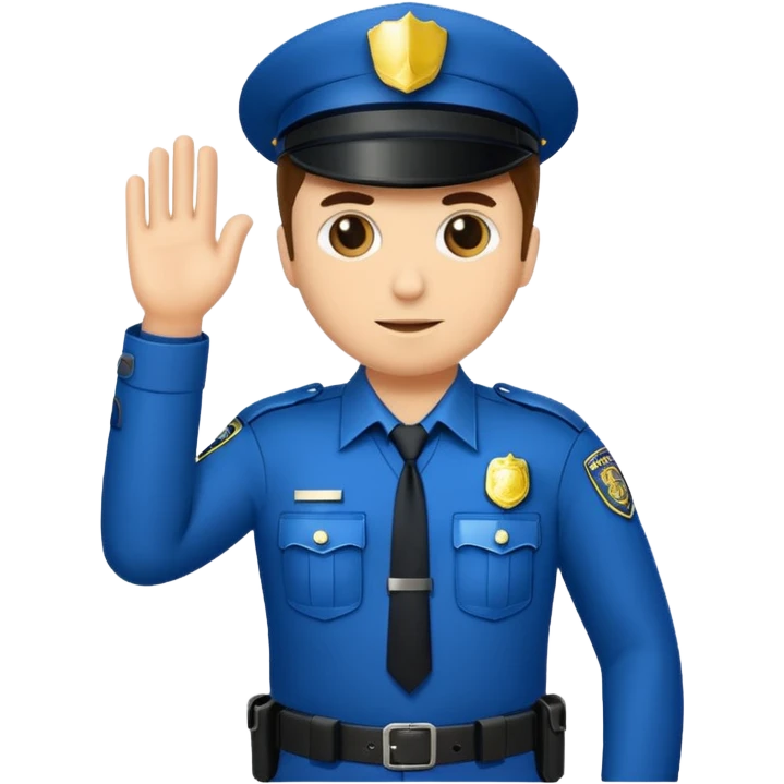 fancy police officer emoji