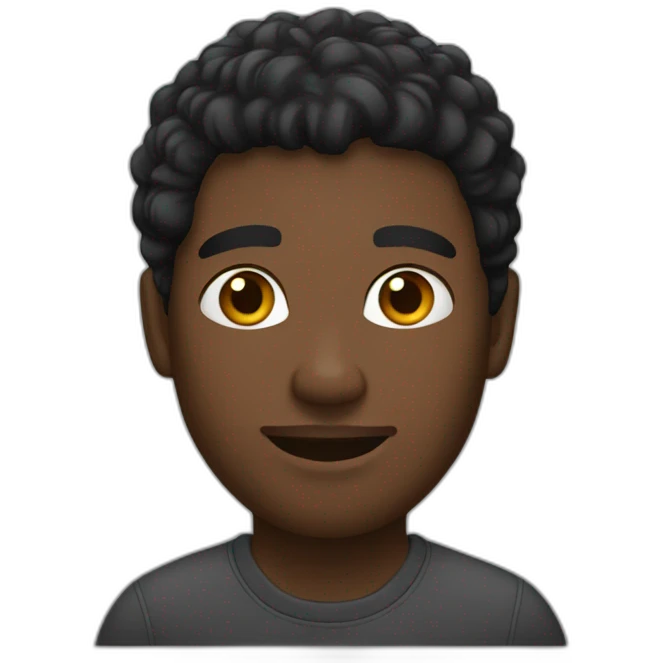 Black albine guy emoji