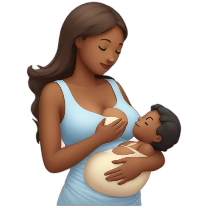 mother breastfeeds the kid emoji