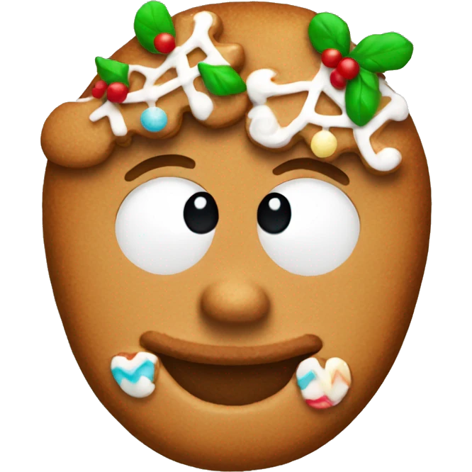 ginger bread christmas emoji