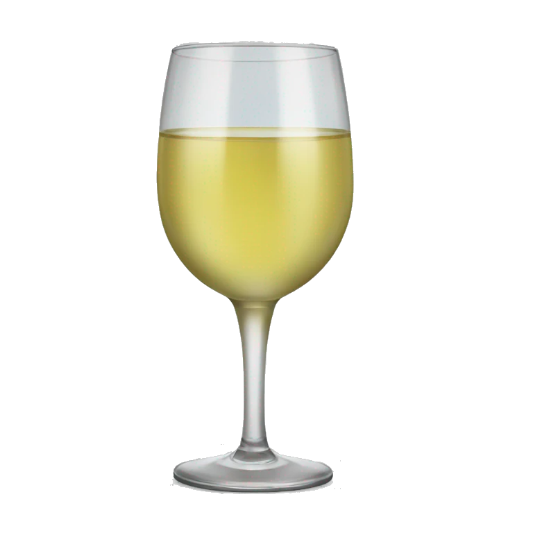 Glass of white wine  emoji