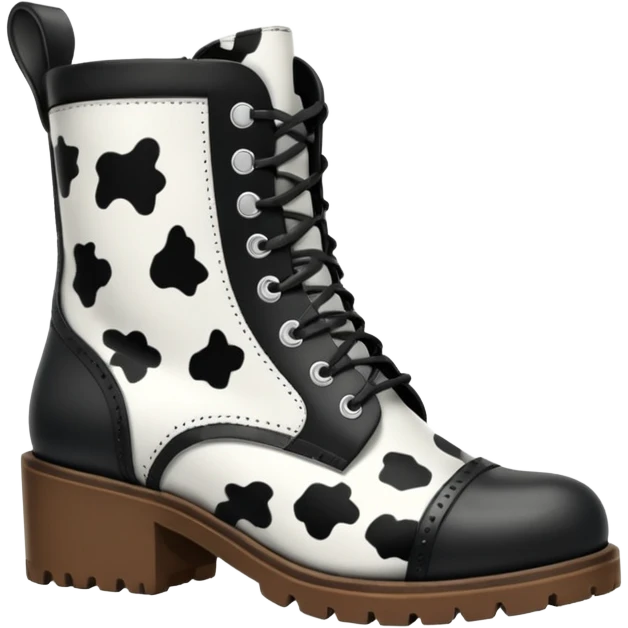 cow print boots emoji
