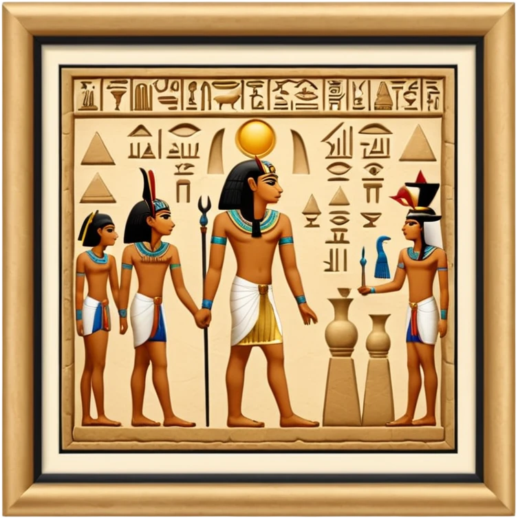 egypt wall art emoji
