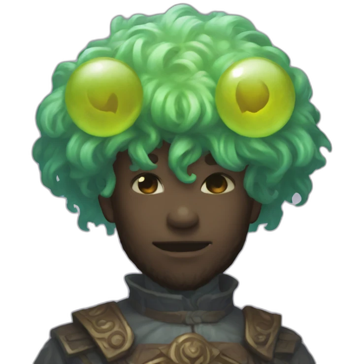 MTG card with mana colour emoji