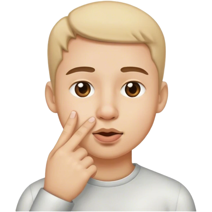 Finger on nose emoji