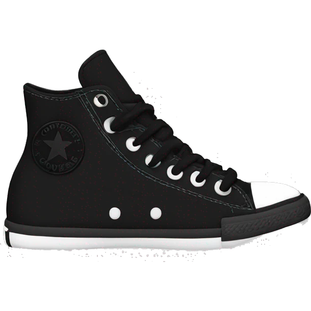 Converse black  emoji