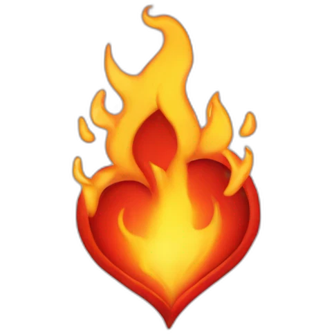 Coeur en feu emoji