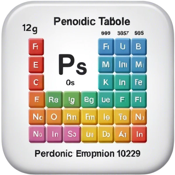 Periodic table emoji
