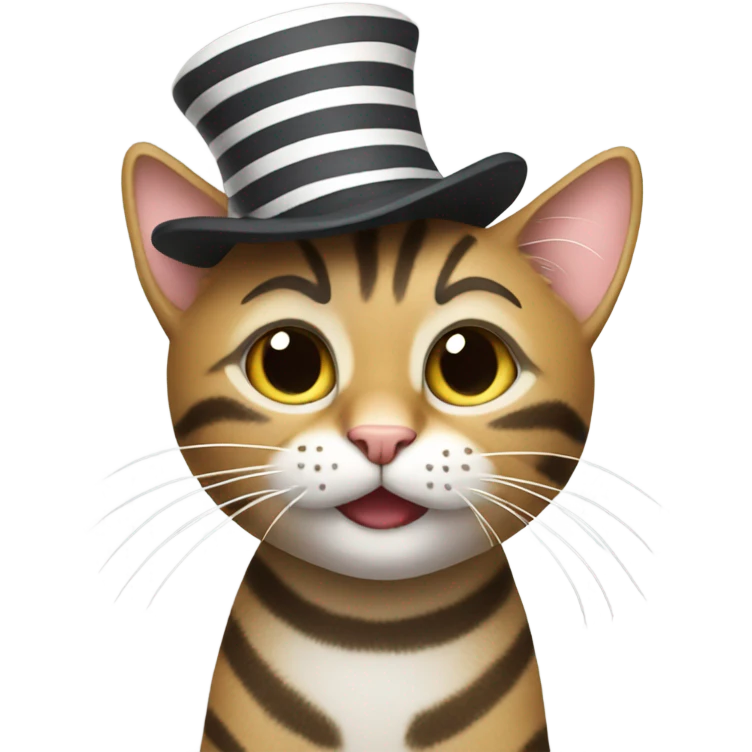 Cat in a hat emoji