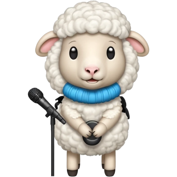 sheep with microphone











 emoji