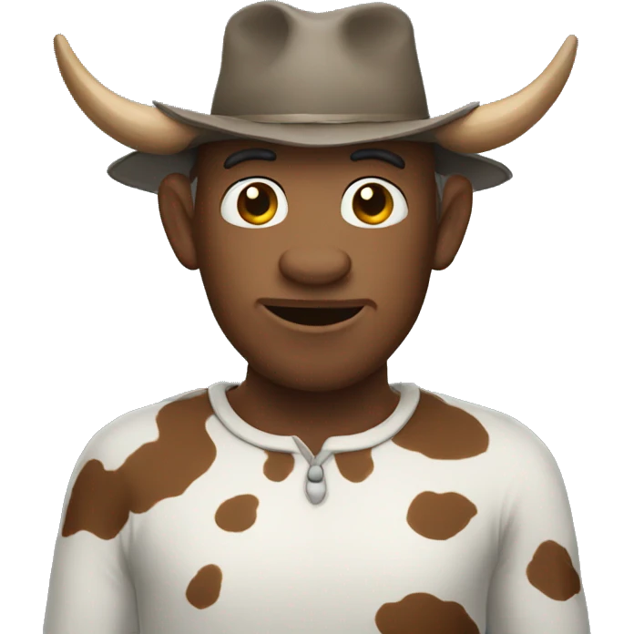 cow man emoji