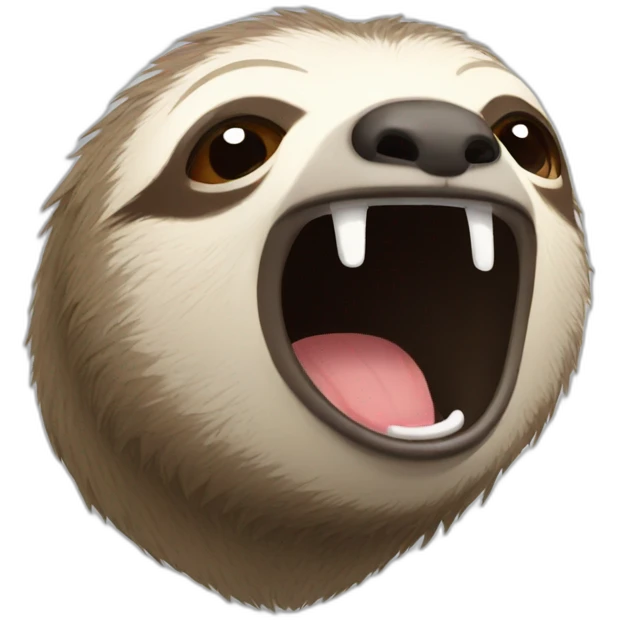 Sloth cry with laughter emoji