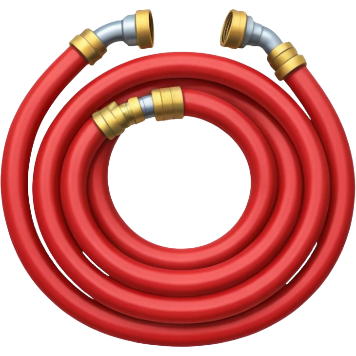 A red Hose – coiled water hose emoji