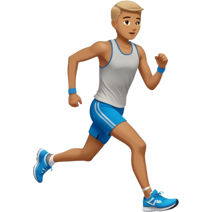 a person running a marathon  emoji