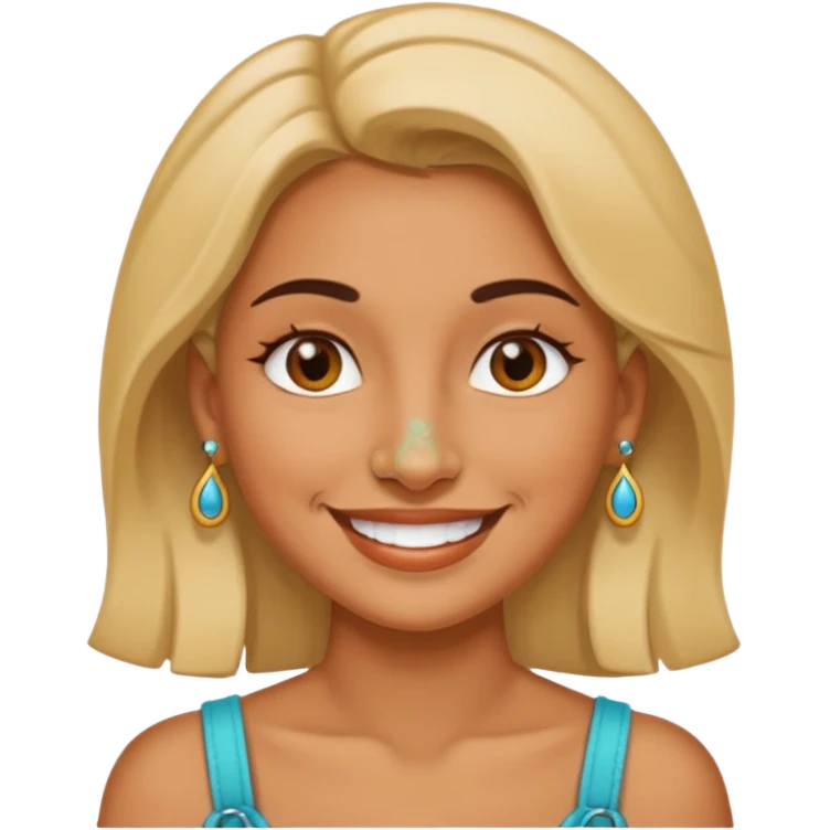 Woman with nose pin. emoji