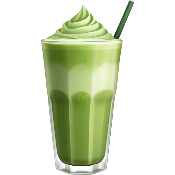 Si ve cold matcha latte emoji