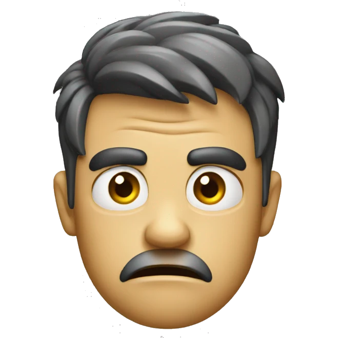 Angry confused  emoji