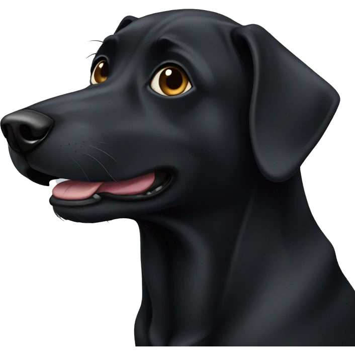 Black dog emoji