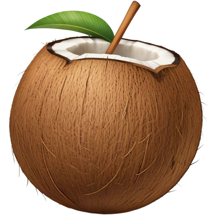 A coconut with a butt  emoji